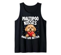Los Besos de Maltipoo mejoran la Vida, Amante de los Perros Maltipoo Camiseta sin Mangas