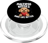 Los Besos de Maltipoo mejoran la Vida, Amante de los Perros Maltipoo PopSockets PopGrip para MagSafe