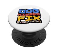 Los Besos de Perro arreglan Todo PopSockets PopGrip Adhesivo
