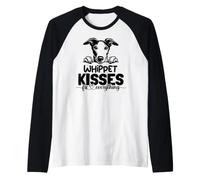 Los Besos de Whippet lo arreglan Todo Camiseta Manga Raglan