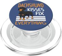 Los Besos del Dachshund lo arreglan Todo, Divertido Amante de los Perros PopSockets PopGrip para MagSafe