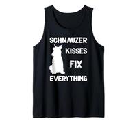 Los besos del Schnauzer miniatura lo arreglan todo Camiseta sin Mangas