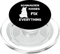 Los besos del Schnauzer miniatura lo arreglan todo PopSockets PopGrip para MagSafe