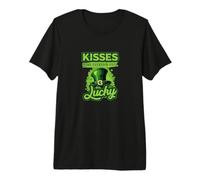 Los Besos Hacen Que Todos los días se sientan afortunados en el Día de Camiseta Premium