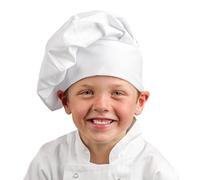 Los Blancos Chefs Ropa A677 niños Gorro de Cocinero, Color Blanco