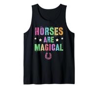 LOS Bonitos Caballos Son MÁGICOS: Equestrian Farm Cowgirl Gallop Team Camiseta sin Mangas