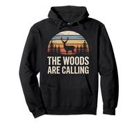 Los bosques Llaman Retro Hunter Forest a la Caza de Ciervos Sudadera con Capucha