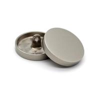 Los botones de la ropa, 10 Piezas Gemelos De Metal Multicolor 10-25 Mm(Fog Silver,12.5mm)