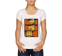 los Bueno, el Malo y el Feo Art - Película Camiseta Mujer Blanco