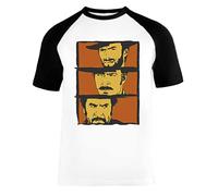 los Bueno, el Malo y el Feo Art - Película Unisex Camiseta De Béisbol Mangas Cortas Hombre Mujer Blanca Negra