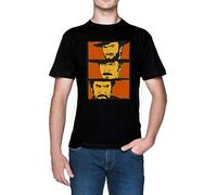 Los Bueno, El Malo Y Los Feo Art Negro Hombre Camiseta Tamaño L Black Men's tee Size L