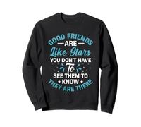 Los buenos amigos son como las estrellas Día de la amistad BestFriend BFF Sudadera