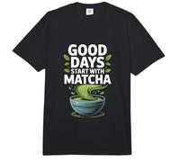 Los Buenos días comienzan con el entusiasmo del Matcha Comfort Colors Adult Heavyweight T-Shirt