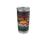 Los buenos pasteles de manzana son un considerable pastel de manzana de Acción de Gracias Vaso térmico de acero inoxidable de doble pared