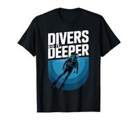 Los Buzos lo Hacen más Profundo Buceo Humor en el océano Camiseta