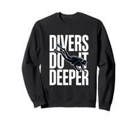 Los Buzos lo Hacen más Profundo Buceo Humor en el océano Sudadera