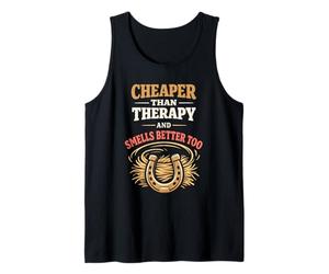 Los Caballos de Terapia de Granero Son mi Terapia Emocional Escape de Caballos Camiseta sin Mangas