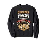 Los Caballos de Terapia de Granero Son mi Terapia Emocional Escape de Caballos Sudadera