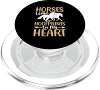 Los Caballos Dejan Huellas de pezuñas en mi corazón PopSockets PopGrip para MagSafe