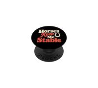 Los Caballos me Mantienen Estable Humor Ecuestre PopSockets PopGrip Adhesivo