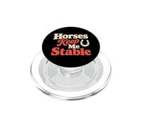 Los Caballos me Mantienen Estable Humor Ecuestre PopSockets PopGrip para MagSafe
