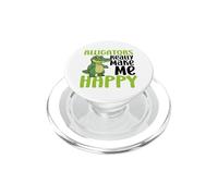 Los caimanes me Hacen Feliz, no Tan Graciosos caimanes PopSockets PopGrip para MagSafe