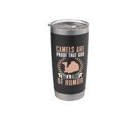 Los camellos son prueba de que Dios tiene sentido del humor Camello Vaso térmico de acero inoxidable de doble pared