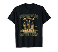 Los campeones se Hacen en el gráfico de Golf Links Camiseta