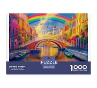 los Canales de Venecia, Juego De Puzzle 1000 Piezas, Imágenes Detalladas Y Coloridas, Ideal para Coleccionistas O Ocasiones Especiales, Recomendado Desde 8 Años, 70x50cm/1000pcs