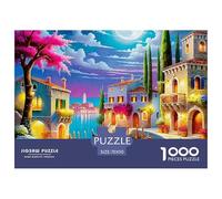 los Canales de Venecia, Juego De Puzzle De 1000 Piezas, Actividad Creativa Y Calmante, Ideal para Decoración O Regalo, Recomendado Desde 12 Años, 70x50cm/1000pcs