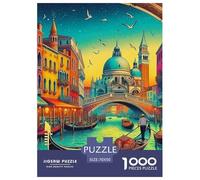 los Canales de Venecia, Juego De Rompecabezas De 1000 Piezas, Experiencia Educativa Y Entretenida, Ideal para Familias, Recomendado Desde 10 Años, 70x50cm/1000pcs