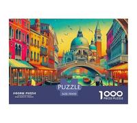 los Canales de Venecia, Puzzle De 1000 Piezas, Estimula La Memoria Y Creatividad, Perfecto para Regalos, Recomendado Desde 10 Años, 70x50cm/1000pcs