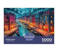 los Canales de Venecia, Puzzle De 1000 Piezas, Imágenes Espléndidas Y Refinadas, Enmarcar, Recomendado Desde 12 Años, 70x50cm/1000pcs