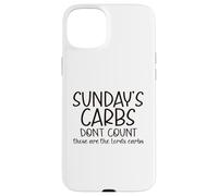 Los carbohidratos Divertidos del Domingo no cuentan Carcasa para iPhone 15 Plus