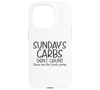 Los carbohidratos Divertidos del Domingo no cuentan Carcasa para iPhone 15 Pro