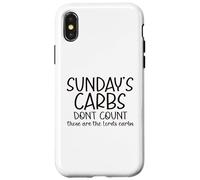 Los carbohidratos Divertidos del Domingo no cuentan Carcasa para iPhone X/XS