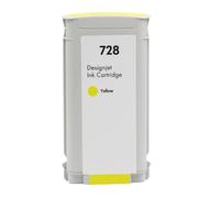 Los Cartuchos De Tinta 728 F9J67A, F9J66A, F9J65A Son Compatibles Con HP Las Impresoras DesignJet T830, T730.(130ml Yellow)