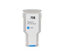 Los Cartuchos De Tinta 728 F9J67A, F9J66A, F9J65A Son Compatibles Con HP Las Impresoras DesignJet T830, T730.(300ml Cyan)