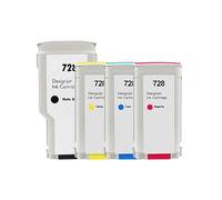 Los Cartuchos De Tinta 728 F9J67A, F9J66A, F9J65A Son Compatibles Con HP Las Impresoras DesignJet T830, T730.(One Setr)