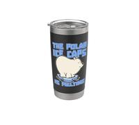 Los casquetes polares se están derritiendo Ama la conciencia Calentamiento global Vaso térmico de acero inoxidable de doble pared
