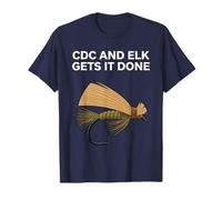 Los CDC y Elk Gets It Done Fishing Quote Fly Tiers Camiseta