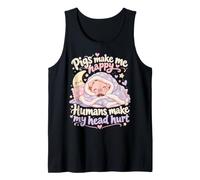 Los Cerdos me Hacen Feliz Kawaii Piglet Divertido Cerdito Camiseta sin Mangas
