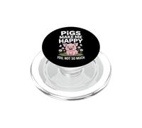 Los Cerdos me Hacen Feliz, no Tan Gracioso Dicho PopSockets PopGrip para MagSafe