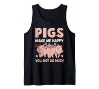 Los Cerdos me Hacen Feliz no Tanto Camiseta sin Mangas