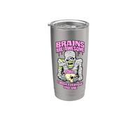Los cerebros son increíbles, desearía que todos tuvieran una momia de Halloween Vaso térmico de acero inoxidable de doble pared