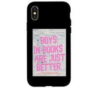 Los chicos en los libros son mejores vintage Carcasa para iPhone X/XS