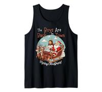 Los Chicos están de Vuelta en la Ciudad Feliz Navidad Camiseta sin Mangas