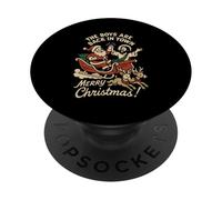 Los Chicos están de Vuelta en la Ciudad Navidad Divertido Santa y Jesús PopSockets PopGrip Adhesivo