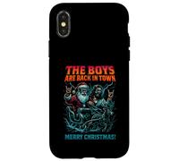 Los Chicos están de Vuelta en la Ciudad Navidad Jesús Santa Rock n Roll Carcasa para iPhone X/XS