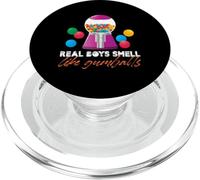 Los chicos reales huelen a chicles Diseño para un amante de las bolas de chicle PopSockets PopGrip para MagSafe